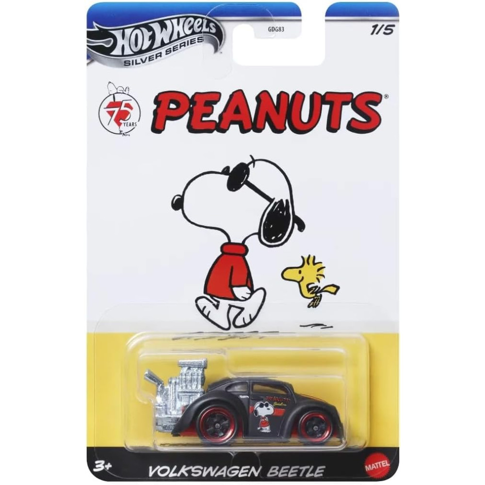 Машинка Hot Wheels Volkswagen Beetle (2025 Peanuts 75 Years